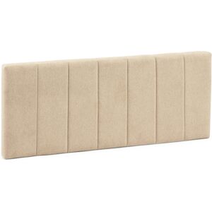 HOMN Tete de lit tapissee 160x60 cm couleur beige, 8 cm d'epaisseur