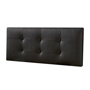 HOMN Tete de lit 150x60 cm noir, cuir synthetique