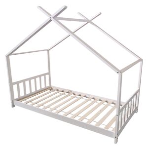 Happy Garden Lit cabane pour enfant 190x90cm blanc