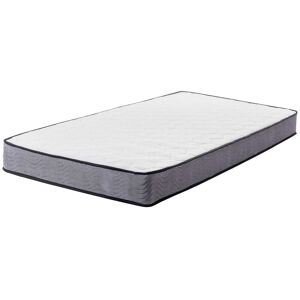 Beliani Matelas en tissu blanc 90x200