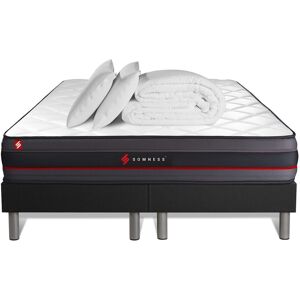 Somness Pack matelas 180x200 double sommiers oreiller couette