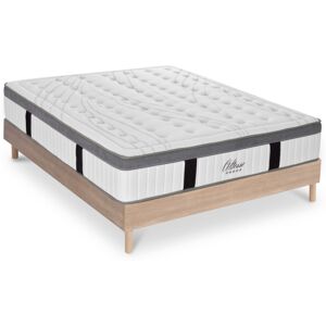 Maison Aubertin Ensemble matelas a Memoire de forme et sommier bois 140x200