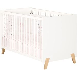 Baby Price Lit bebe 120 x 60 sur pieds en bois blanc