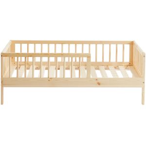 Drawer Cadre de lit pour enfant en bois massif 70x140cm bois clair