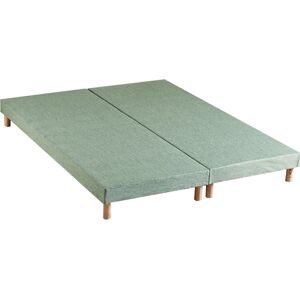 Idliterie Sommier tapissier vert celadon 2x90x200