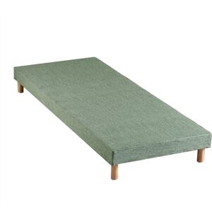 Idliterie Sommier tapissier vert celadon 80x200