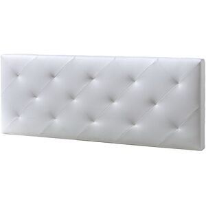 HOMN Tete de lit 160x60 cm blanc, cuir synthetique