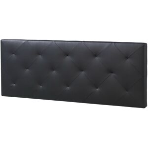 HOMN Tete de lit 160x60 cm noir, cuir synthetique