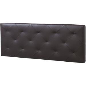 HOMN Tete de lit 140x60 cm chocolat, cuir synthetique