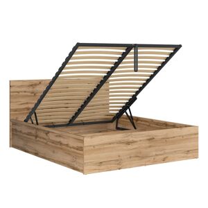 Petits meubles Lit coffre 160x200 sommier inclus naturel