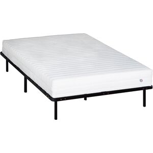 NEOREV Ensemble 140x190 Matelas Mousse HD + Sommier Metal