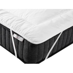 Beliani Surmatelas en microfibre blanc 200x140cm