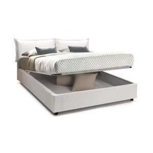 Talamo Italia Lit conteneur double 140x200 cm en eco-cuir blanc