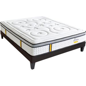 Bellecour Ensemble 180x200 Matelas Ressorts + Sommier Bois