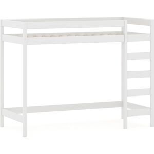 WNM Group Lit mezzanine en pin massif 200x90 blanc