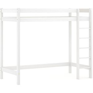 WNM Group Lit mezzanine en pin massif 190x90 blanc