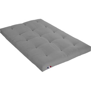 Terre de Nuit Matelas futon coton traditionnel, 13cm gris 160x200