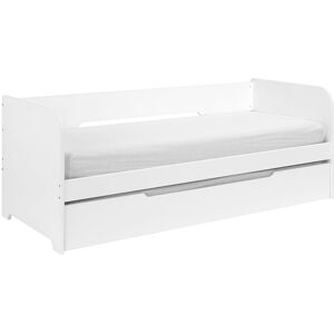 ID Kids Pack lit gigogne avec 2 matelas bois massif blanc 80x200 cm