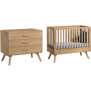 Vox Lit bebe 60x120 commode a langer naturel