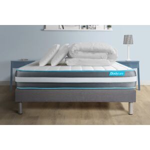 BODYCARE Pack matelas sommier kit 180x200 oreiller couette