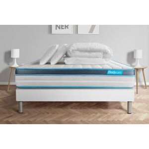 BODYCARE Pack matelas sommier kit 140x190 oreiller couette