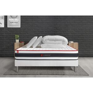 Somness Pack matelas sommier 140x190 oreiller couette