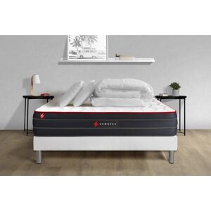 Somness Pack matelas sommier kit 160x200 oreiller couette