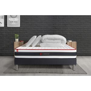 Somness Pack matelas sommier kit 180x200 oreiller couette