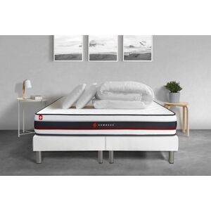 Somness Pack matelas sommier 200x200 oreiller couette