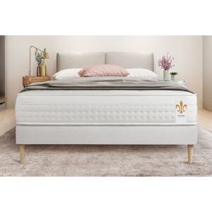 Litier Deluxe Matelas 200x200 Ressorts et memoire de forme - Equilibre