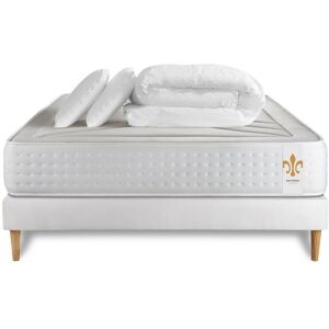 Litier Deluxe Pack matelas sommier 140x200 oreiller couette