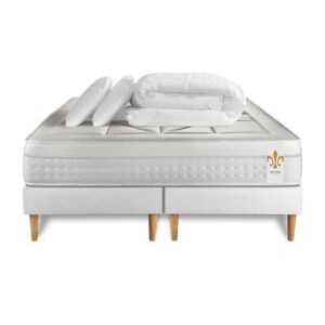 Litier Deluxe Pack matelas sommier 160x200 oreiller couette