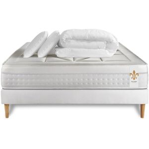 Litier Deluxe Pack matelas sommier kit 180x200 oreiller couette