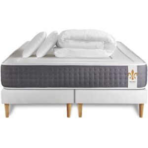 Litier Deluxe Pack matelas sommier 180x200 oreiller couette