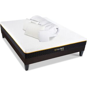 Olympe Ensemble 160x200 Matelas + Sommier + Accessoires