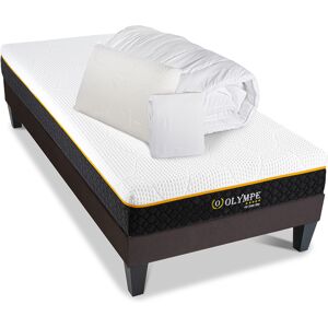 Olympe Ensemble 90x190 Matelas + Sommier + Accessoires