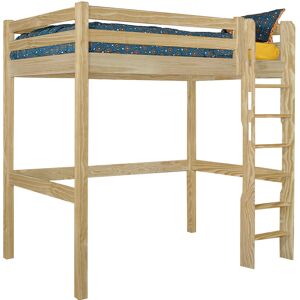 ID Kids Lit mezzanine bois massif bois 90x190 cm