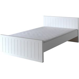 Vipack Lit 120x200 sommier inclus blanc