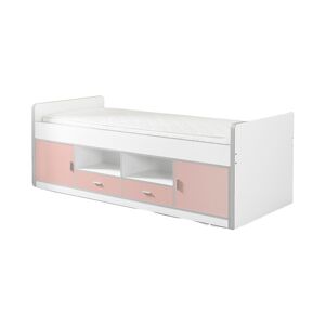 Vipack Lit capitaine 90x200 sommier inclus rose