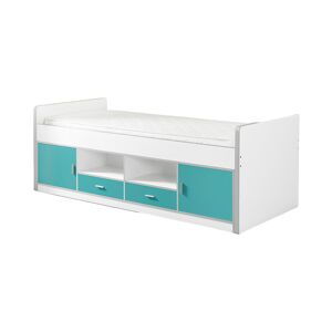 Vipack Lit capitaine 90x200 sommier inclus turquoise