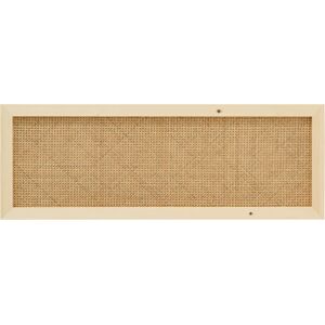 Decowood Tete de lit en bois de pin et cannage couleur naturelle 200x60cm