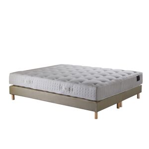 Nuit Celeste Ensemble Matelas ressorts ensaches + sommier Jaune 140x190