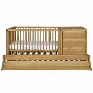 ID Kids Lit evolutif bebe avec tiroir et matelas bois massif bois 70x120 cm