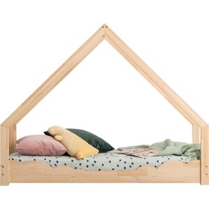 Tendresse de bebe Lit cabane 70x140 sommier inclus naturel