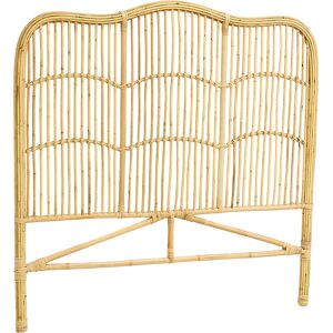 Aubry Gaspard Tete de lit en rotin naturel sommier 90 cm