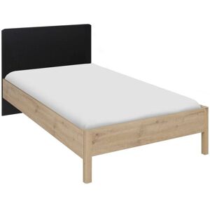 CAMIF Lit enfant + tete de lit effet bois 90 x 190 cm