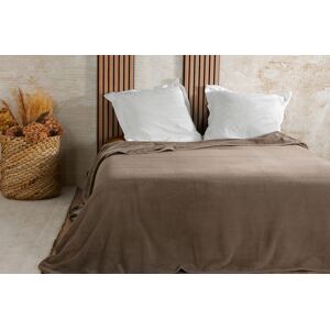 Linder Couvre lit velours gaufre - 240x260cm - Taupe