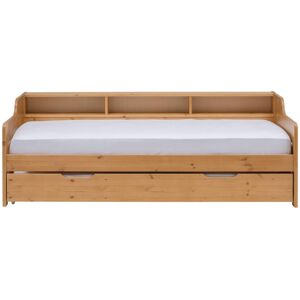 CAMIF Lit gigogne en bois massif vernis 90 x 200 cm