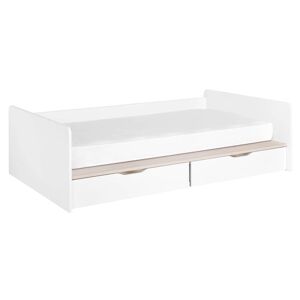 CAMIF Lit banquette avec 2 tiroirs blanc 90 x 190 cm