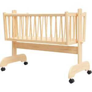 Premiers Moments Berceau bebe en bois naturel - 90x40 cm - Matelas Inclus